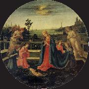 Filippino Lippi The Adoration of the Infant Christ Spain oil painting artist